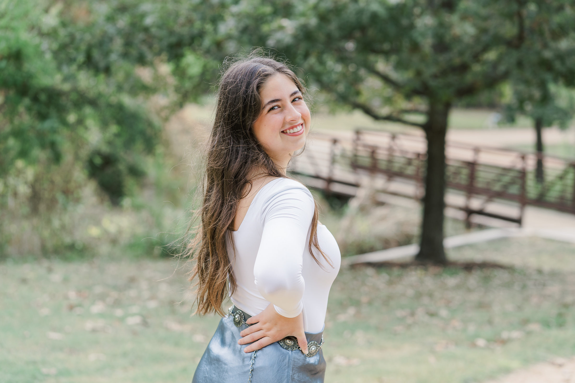 Senior Photos with senior girl at Katherine Fleischer Park | Austin Family Photographer